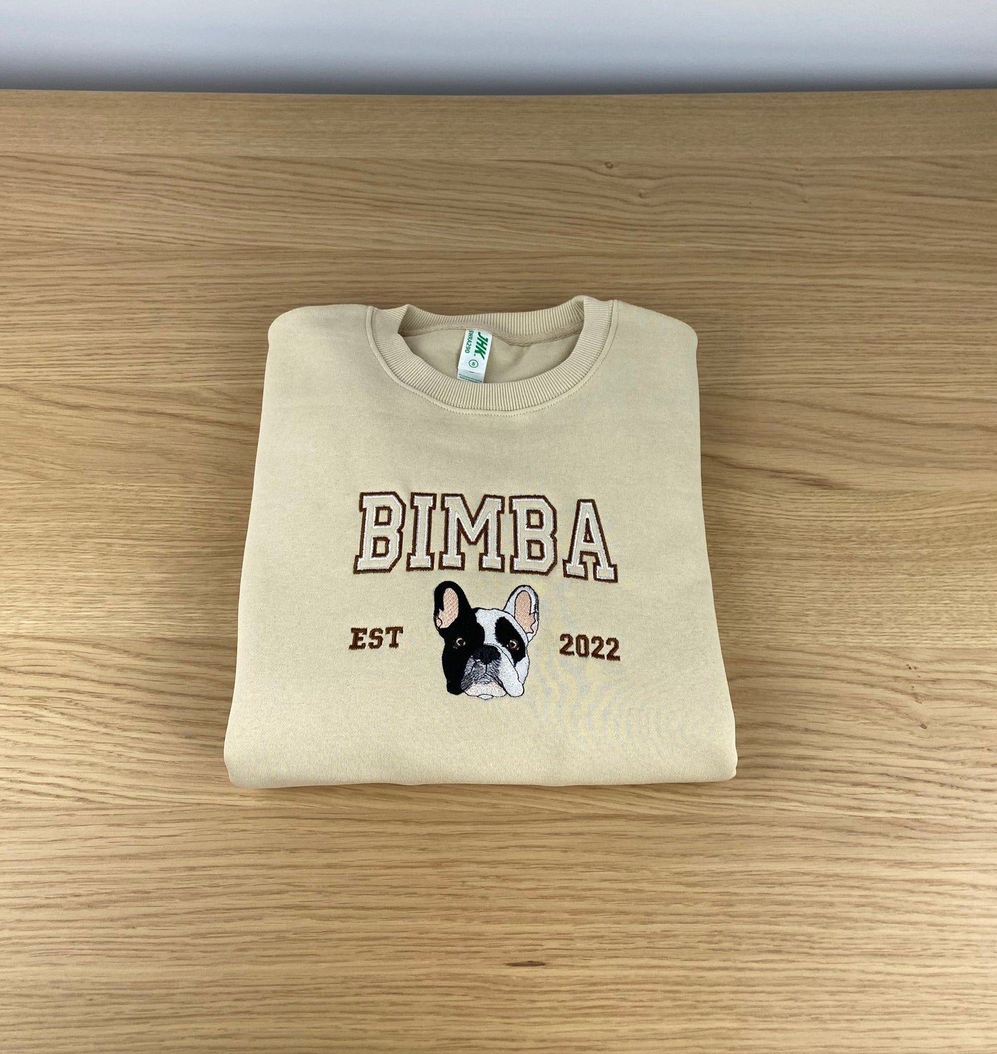 SUDADERA PERSONALIZADA MASCOTA CON NOMBRE Y FECHA