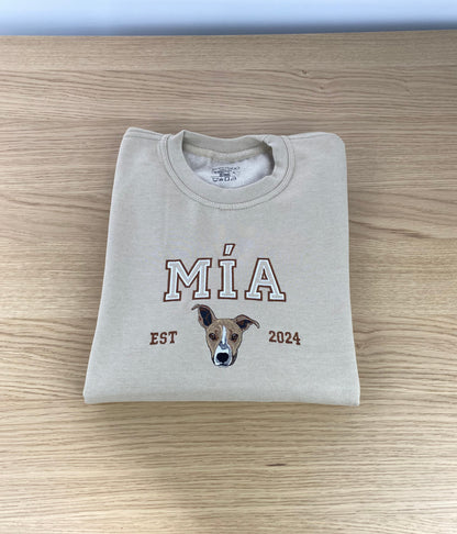 SUDADERA PERSONALIZADA MASCOTA CON NOMBRE Y FECHA