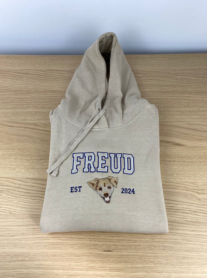 SUDADERA PERSONALIZADA MASCOTA CON NOMBRE Y FECHA